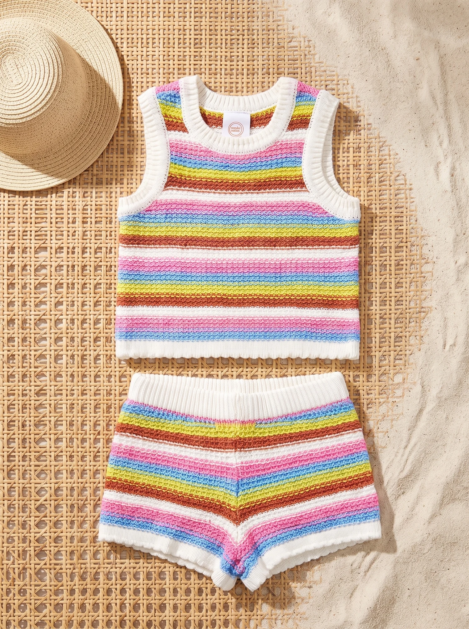Conjunto tejido a crochet