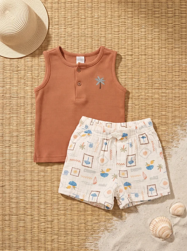Conjunto franelilla con palmera