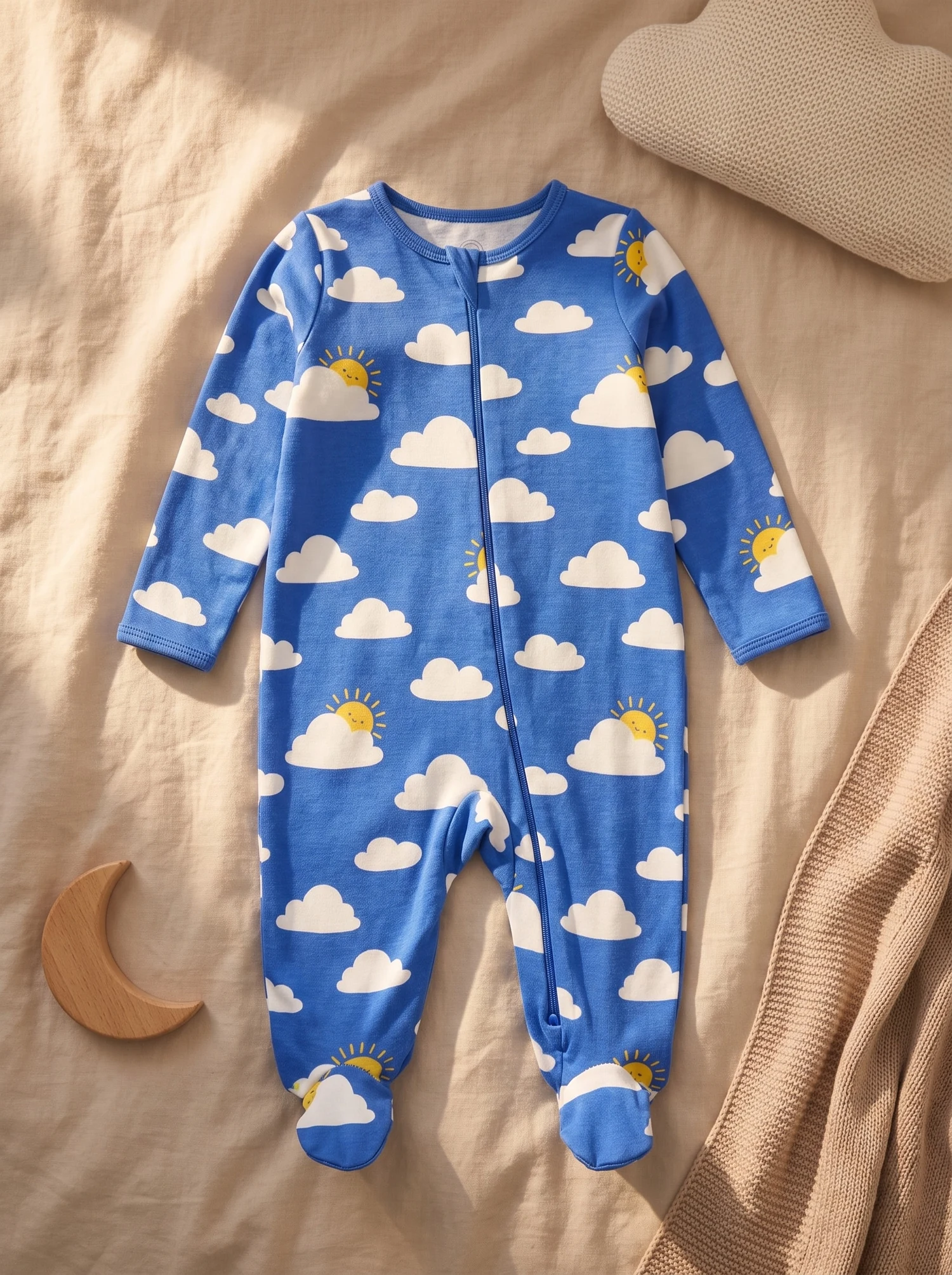Pijama enteriza de nubes